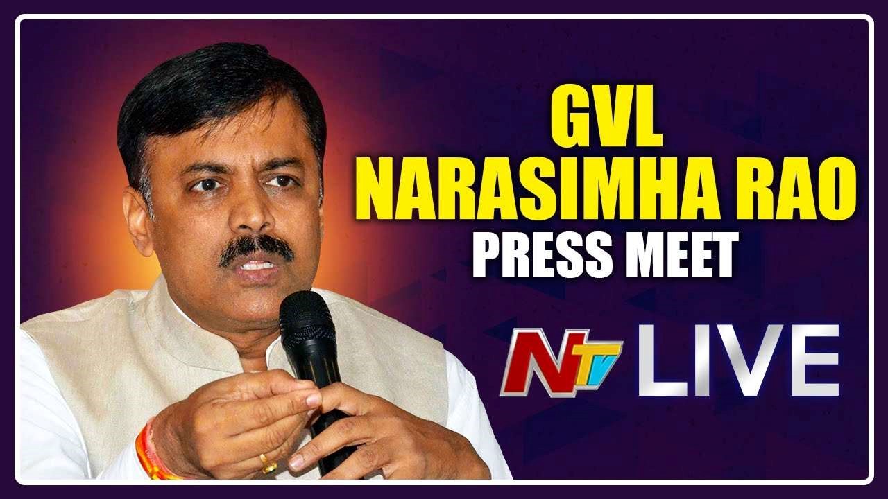 GVL Narasimha Rao Press Meet Live