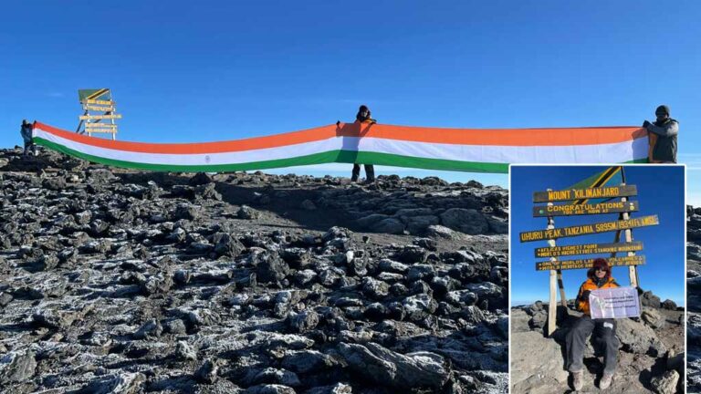 Mount Kilimanjaro : కిలిమంజారో పర్వతాన్ని అధిరోహించిన సమాచార శాఖ ఉద్యోగి నితిన్