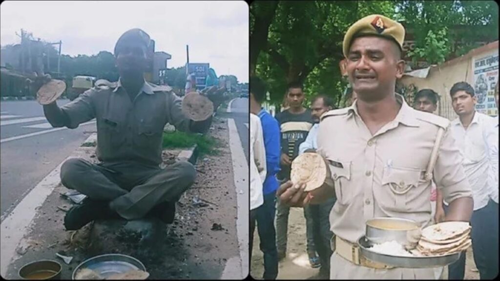 Constable Crying: చేతిలో ప్లేట్ పట్టుకుని ఏడ్చిన కానిస్టేబుల్.. కారణం ఏంటంటే..? - NTV Telugu