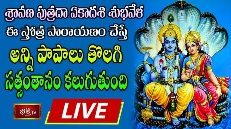 Sravana Putrada Ekadasi Live: శ్రావణ పుత్రదా ఏకాదశి శుభవేళ ఈ స్తోత్ర పారాయణం చేస్తే ..