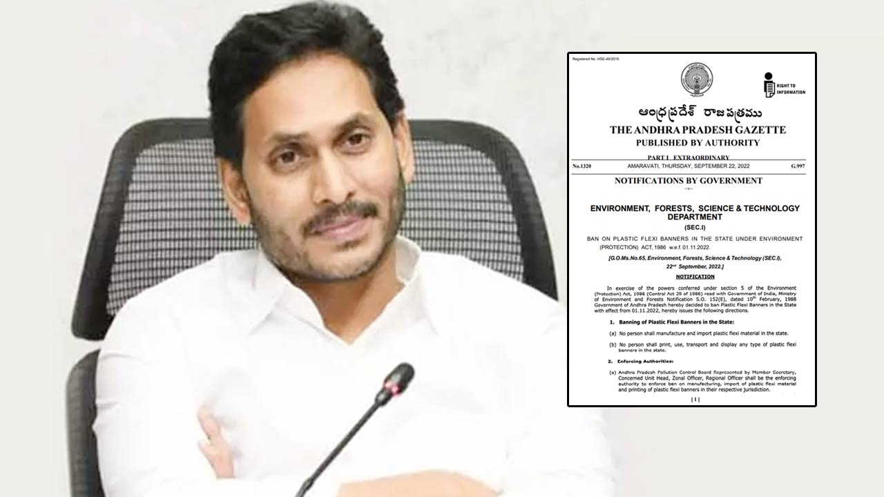 Ban on Plastic Flexis: ప్లాస్టిక్‌ ఫ్లెక్సీ బ్యానర్లపై నిషేధం.. నోటిఫికేషన్‌ జారీ