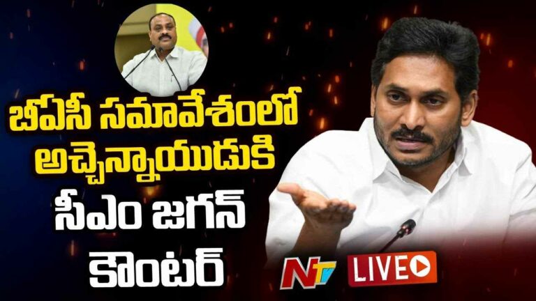 CM Jagan Strong Counter to TDP Atchannaidu :  ఏ అంశం పై అయినా చర్చకు రెడీ