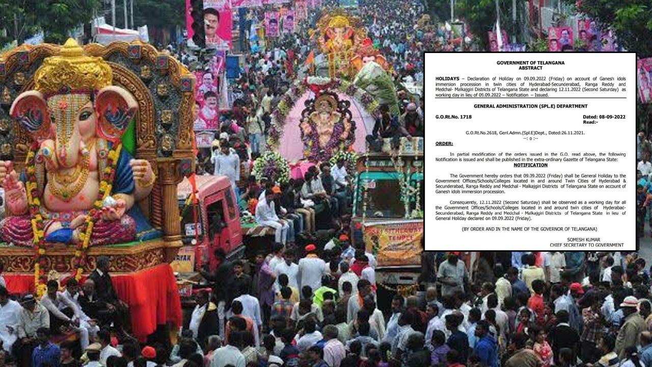 Ganesh Nimajjanam 2022: వారికి శుభవార్త.. వీరికి మాత్రం బ్యాడ్‌ న్యూస్‌..