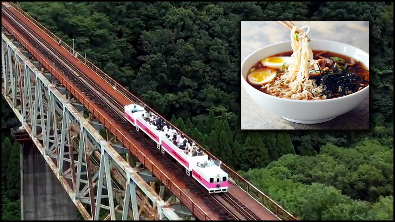 Train Drove With Noodles Soup: జపాన్‌లో కొత్త ప్రయోగం.. నూడుల్స్ సూప్‌తో రైలు ప్రయాణం