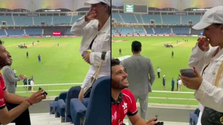 Hong Kong vs India: ఒక్కసారిగా మారిన సీన్.. స్టేడియంలో గాళ్‌ఫ్రెండ్‌కు ప్రపోజ్ చేసిన ఆల్‌రౌండర్