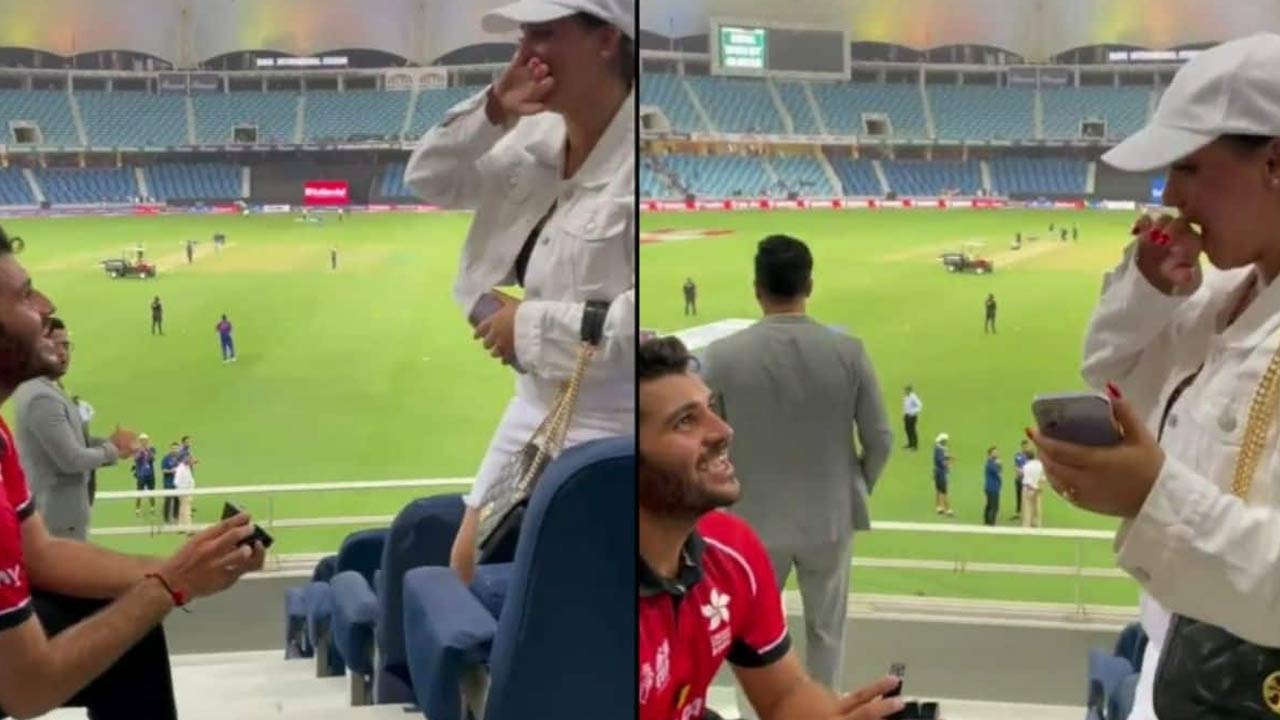 Hong Kong vs India: ఒక్కసారిగా మారిన సీన్.. స్టేడియంలో గాళ్‌ఫ్రెండ్‌కు ప్రపోజ్ చేసిన ఆల్‌రౌండర్