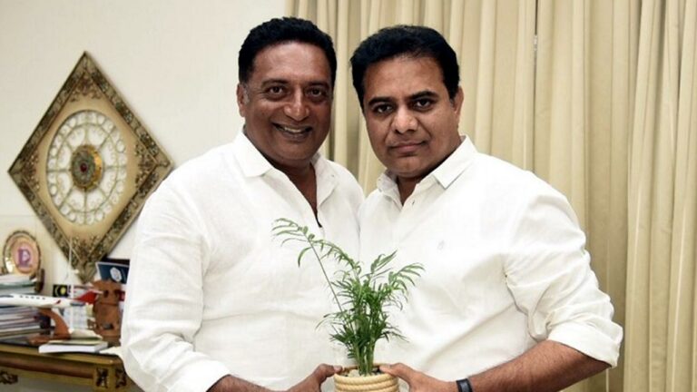 Minister KTR : సినీ నటుడు ప్రకాశ్‌రాజ్‌కు మంత్రి కేటీఆర్‌ ప్రశంస