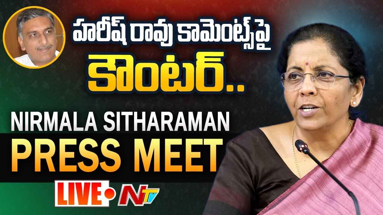 Live: Nirmala Sitharaman Counter To Harish Rao Comments