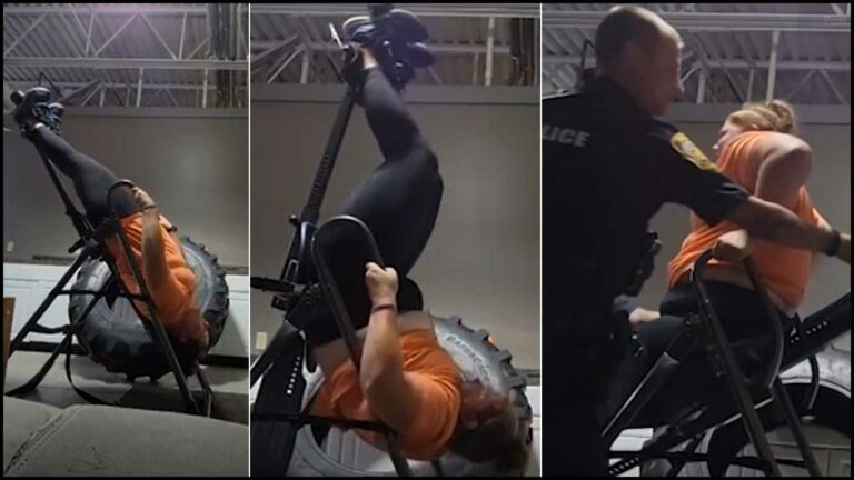 Woman Stuck In Gym: జిమ్‌లో మహిళకు వింత ఘటన.. తలక్రిందులుగా..