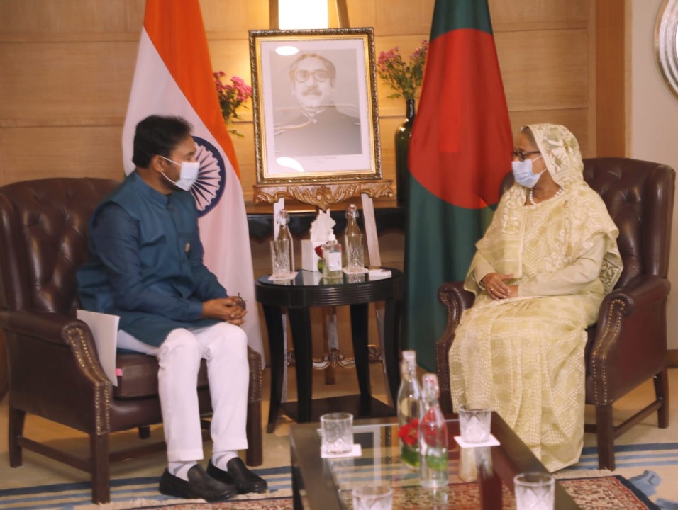 KIshanReddy: బంగ్లాదేశ్ ప్రధాని షేక్ హసీనాతో కిషన్ రెడ్డి భేటీ