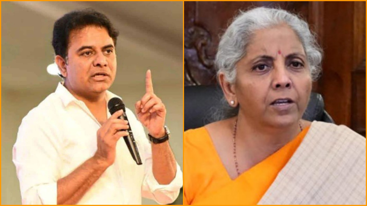 KTR Tweet: కేంద్రమంత్రి గారు.. వీటికీ సమాధానం చెప్పండి.. నిర్మల వ్యాఖ్యలపై ఘాటుగా స్పందించిన కేటీఆర్