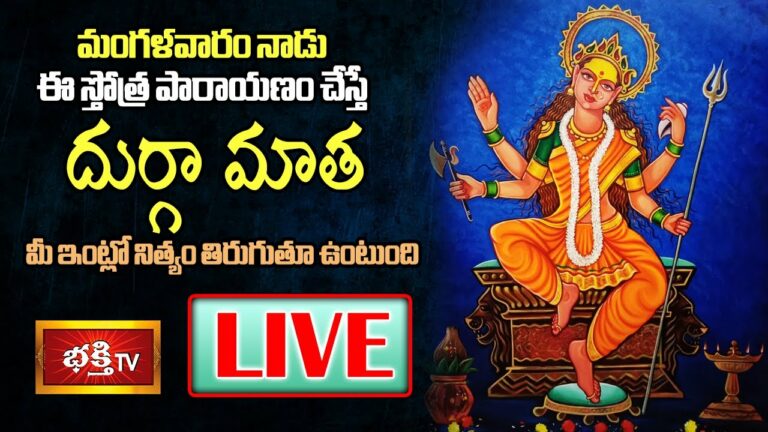 Durga Matha Pooja Live: మంగళవారం నాడు దుర్గామాత స్తోత్రపారాయణం చేస్తే..