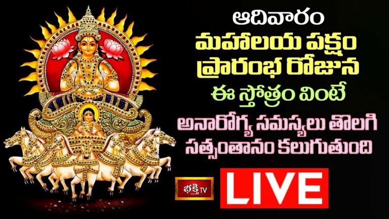 Mahalaya Paksham Stothra Parayanam Live: ఆదివారం మహాలయపక్షం ప్రారంభంరోజు ఈ స్తోత్రం వింటే…