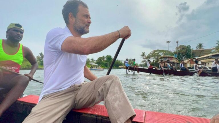 Rahul Gandhi: బోటు రేసులో పాల్గొన్న రాహుల్ గాంధీ.. ఫోటోలు వైరల్