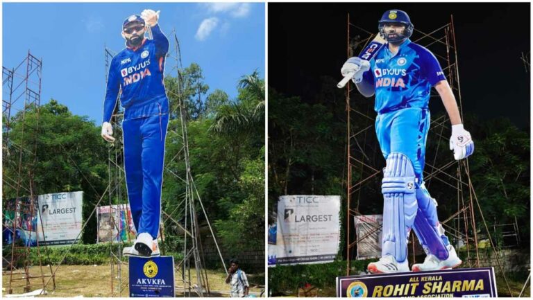 IND Vs SA: పోటాపోటీగా కోహ్లీ, రోహిత్ భారీ కటౌట్‌లు.. ఫోటోలు వైరల్