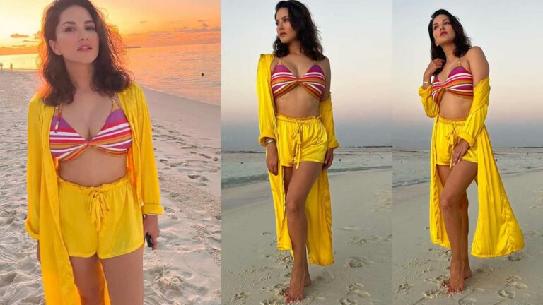 Sunny Leone: బీచ్ ఒడ్డున బికినీలో సన్నీ సెగలు పుట్టిస్తుందే..