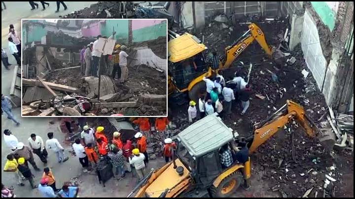Building Collapse: కుప్పకూలిన భవనం.. సజీవ సమాధైన కుటుంబం