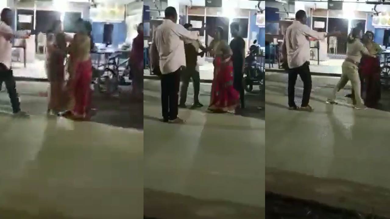 Police: శ్రీకాళహస్తి సీఐ ఓవర్‌ యాక్షన్.. నడి రోడ్డుపై చీర ఊడిపోయేలా మహిళను కొట్టి..!