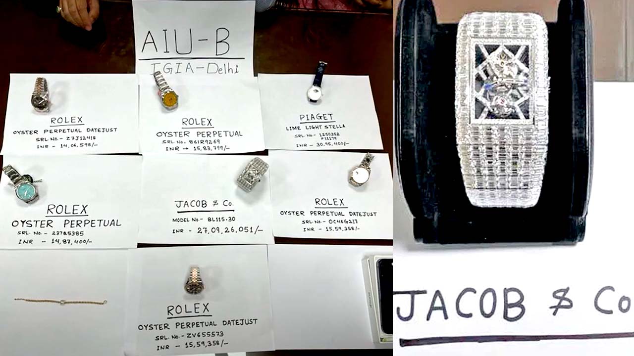 Delhi Airport: ఢిల్లీ ఎయిర్‌పోర్టులో రూ.28 కోట్ల బంగారు గడియారం సీజ్‌