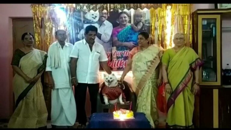 Dog Birth day: హ్యాపీ బర్త్ డే మిల్కీ..శునకానికి గ్రాండ్ గా వేడుక