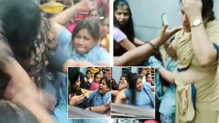 Women Passengers Fight in Local Train: ట్రైన్‌లో సీటు విషయంలో మహిళల రచ్చ.. జుట్లు పట్టుకొని కొట్టుకున్నారుగా..