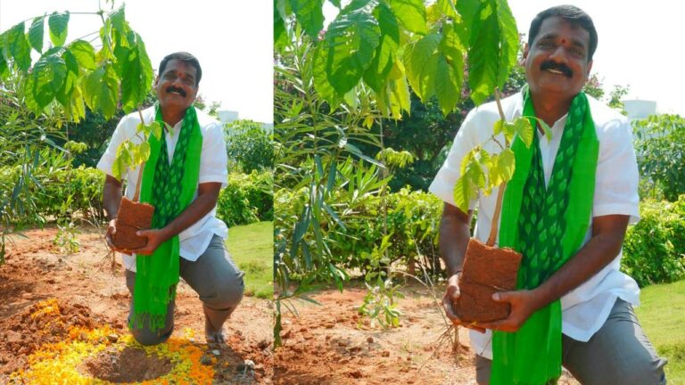 Green India Challange : గ్రీన్ఇండియా చాలెంజ్ భాగంగా మొక్కలు నాటిన రమేష్ రెడ్డి