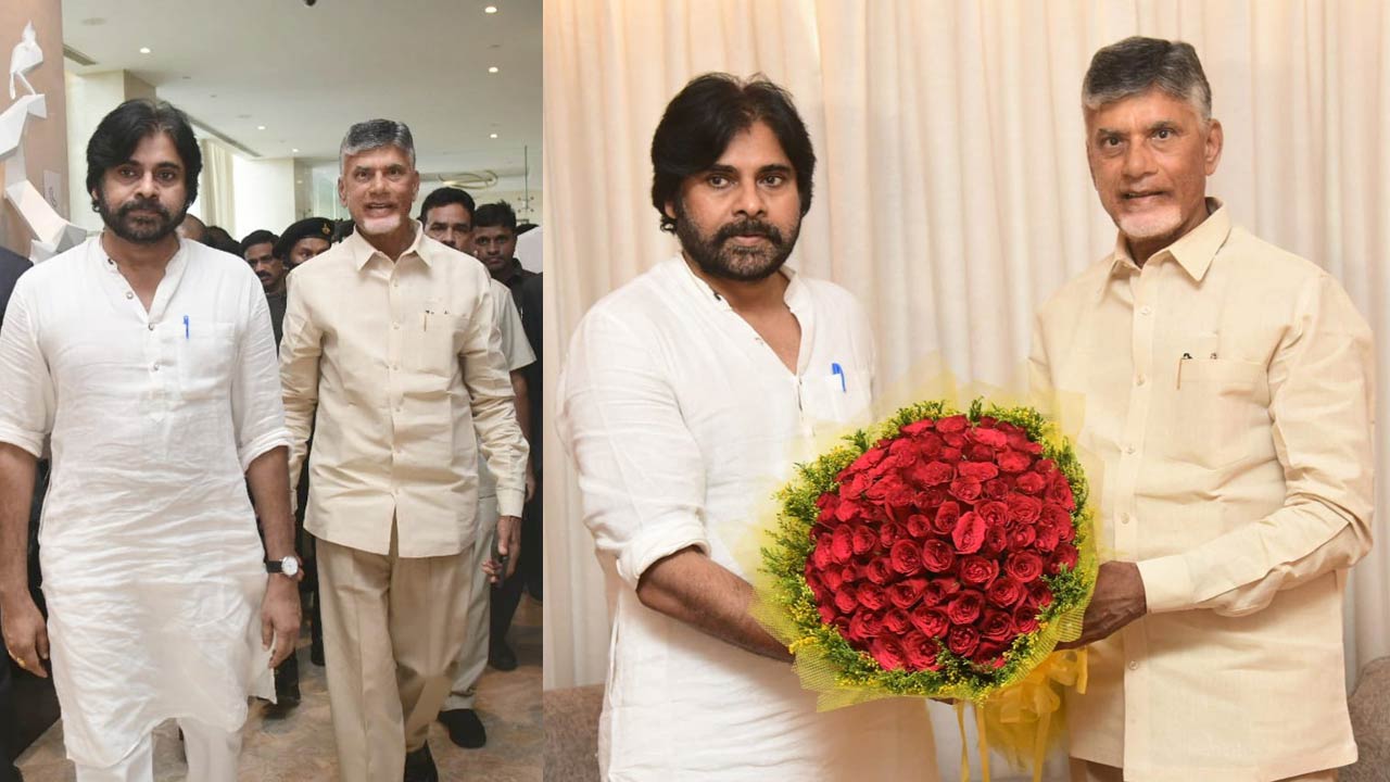 Pawan Kalyan and Chandrababu: పవన్‌ కల్యాణ్‌తో చంద్రబాబు భేటీ.. పొత్తు దిశగా అడుగులు..!