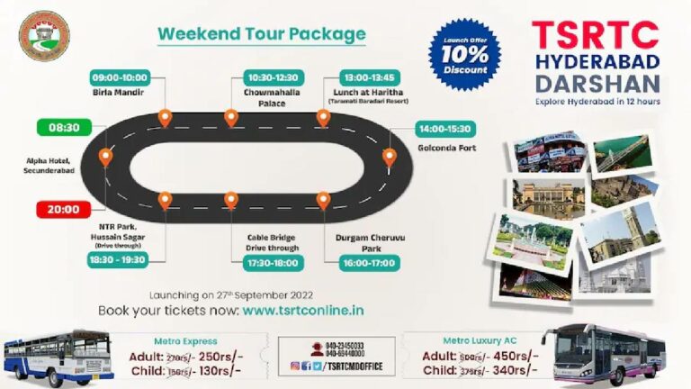 TSRTC: ‘హైదరాబాద్‌ దర్శన్‌’ పేరుతో టీఎస్ ఆర్టీసీ స్పెషల్‌ ప్యాకేజ్‌