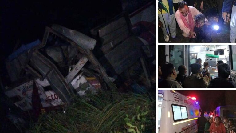 Bus Accident: నదిలో పడ్డ పెళ్లి బస్సు.. 32 మంది మృతి