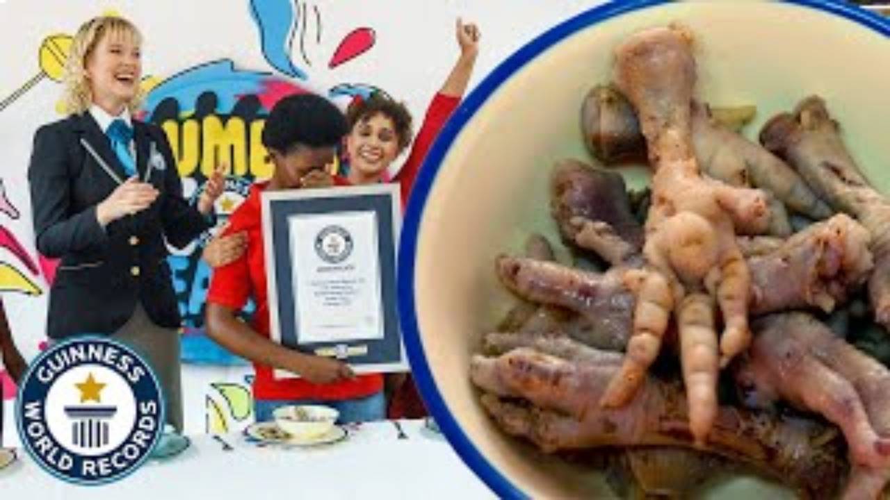 Chicken Legs: కోడి కాళ్లను కరకర నమిలి రికార్డు కొట్టేసిందిగా