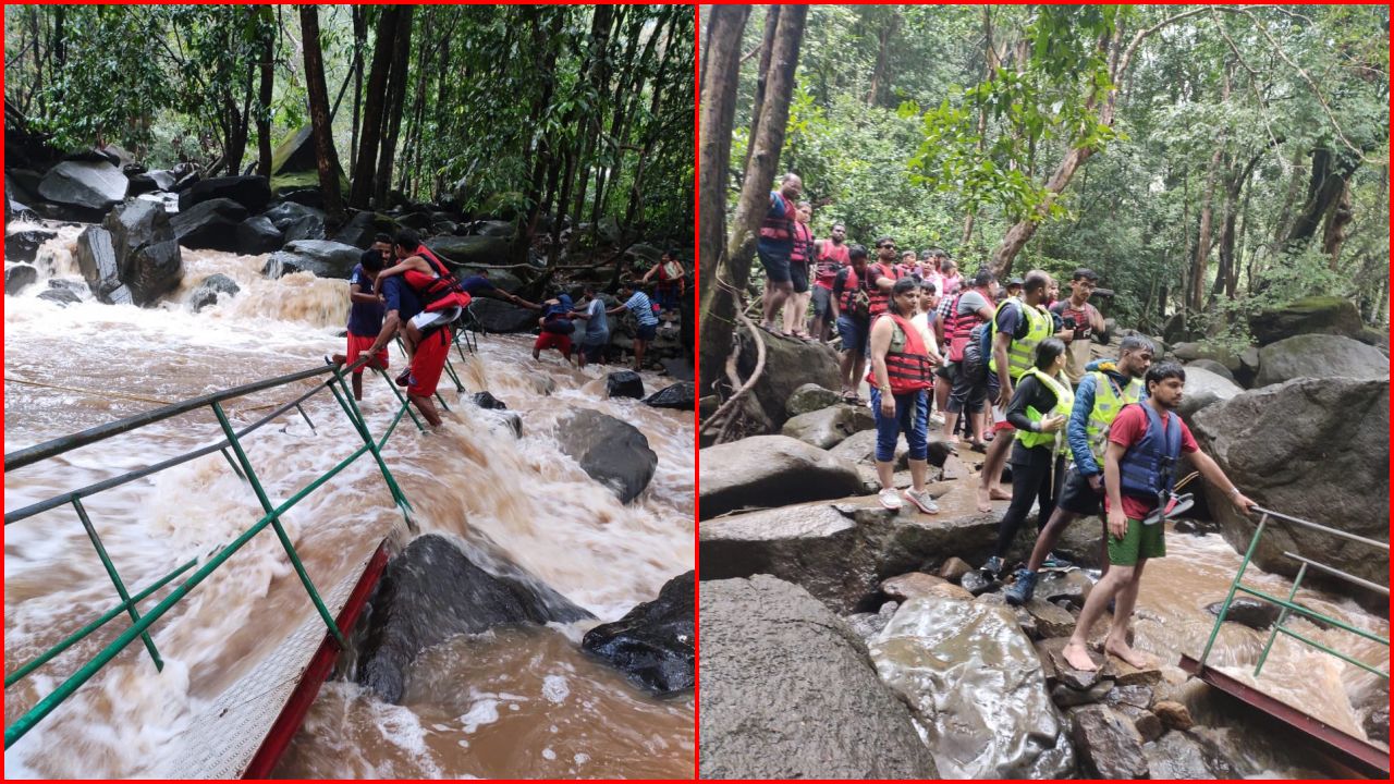 Dudhsagar Falls : దూద్‌సాగర్‌ జలపాతం వద్ద కూలిన వంతెన.. తప్పిన పెనుప్రమాదం