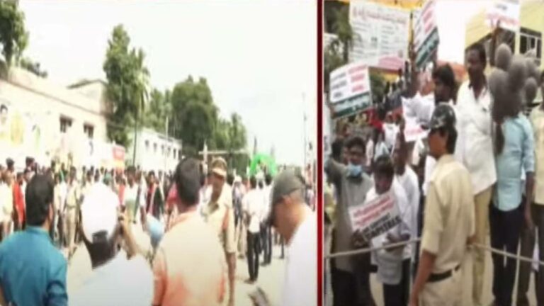 Amaravati Padayatra: నిడదవోలులో ఉద్రిక్తత.. జేఏసీ వర్సెస్ రైతులు