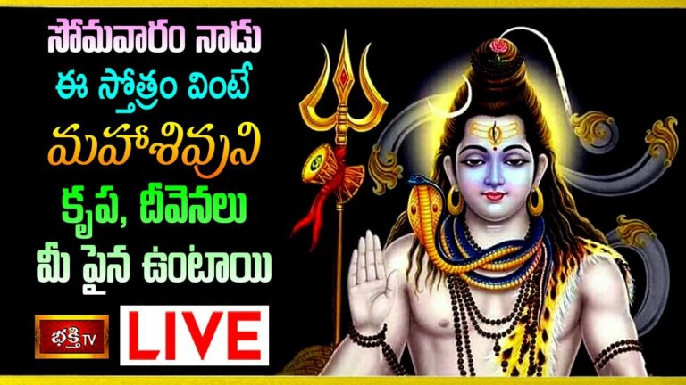 Bhakthi tv Spl Live: సోమవారం మహాశివుని కృప,దీవెనలు మీకు కలగాలంటే..