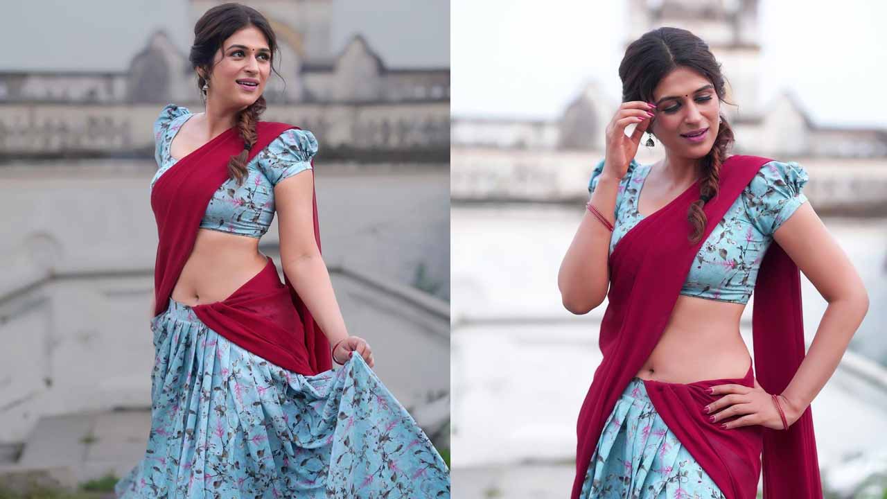 shraddha Das: ఓణీ వేసిన ముద్దుగుమ్మ.. ఆ నడుమందం వర్ణించతరమా