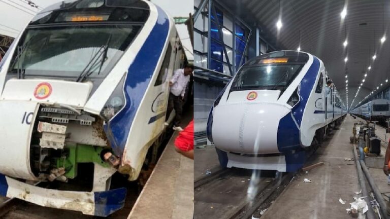 Vande Bharat Express: 24 గంటల్లోనే వందేభారత్ ఎక్స్‌ప్రెస్‌కు రిపేర్.. నిన్న ట్రైన్‌కు ప్రమాదం.