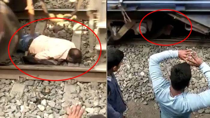 Viral Video: అదృష్టం అంటే ఇదేనేమో.. రైలు కింద పడినా బతికేశాడు