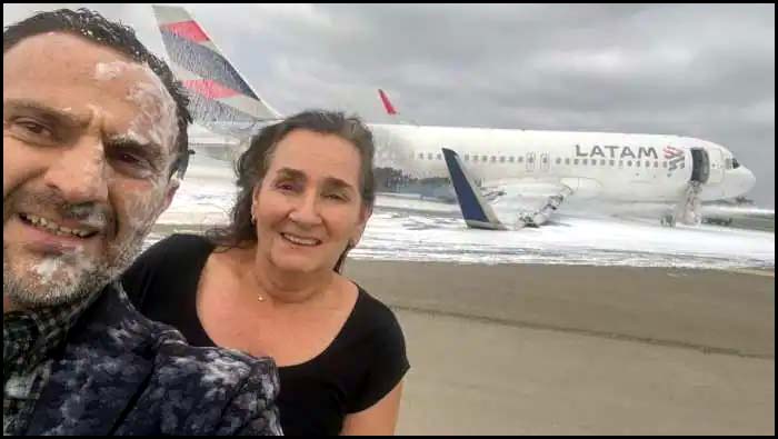 Couple Selfie With Plane