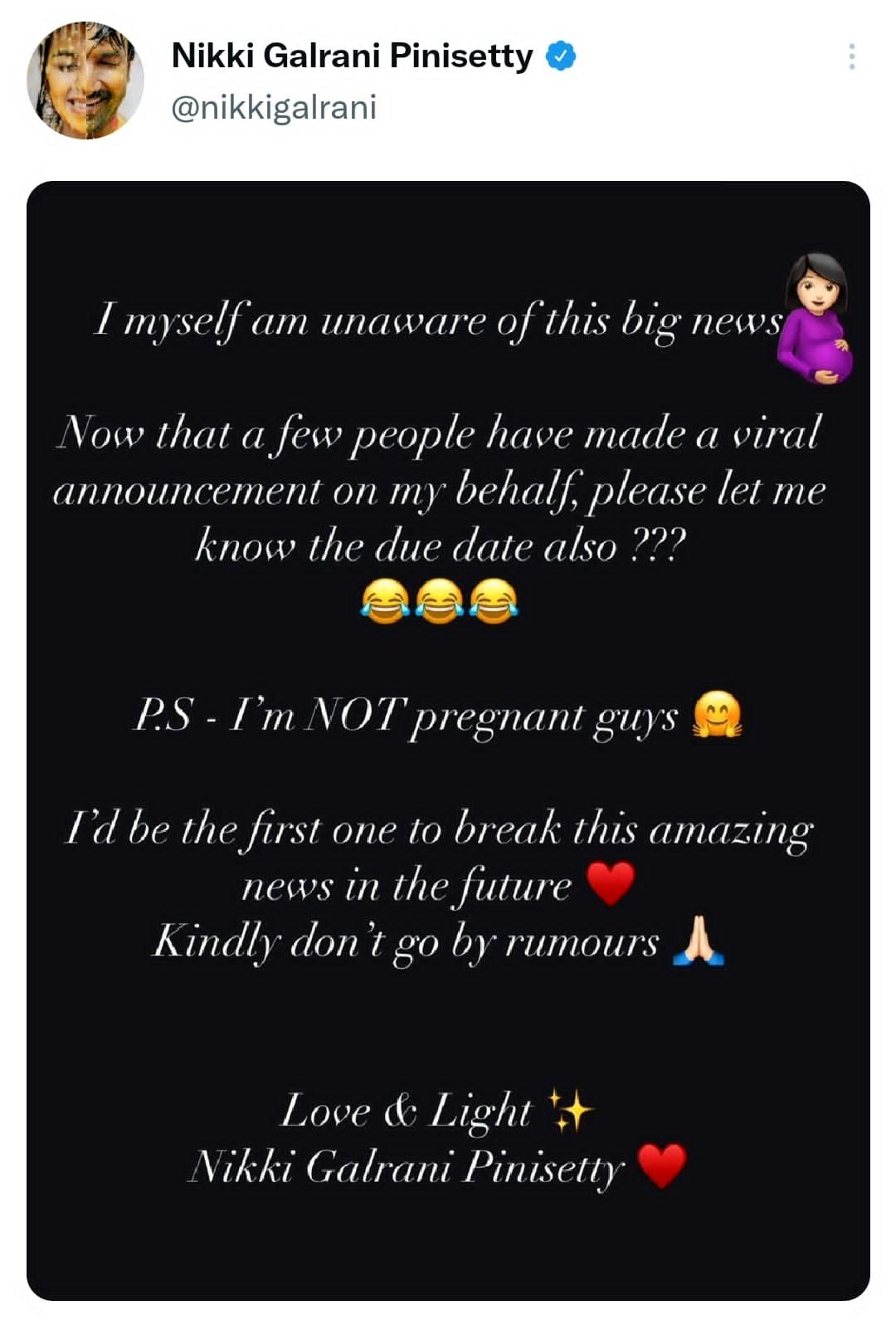 Nikki Clarity On Pregnancy1