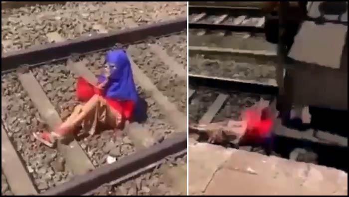 Woman Talking Phone: ట్రైన్ దూసుకెళ్తున్నా.. ఫోన్ మాట్లాడటం ఆపని యువతి