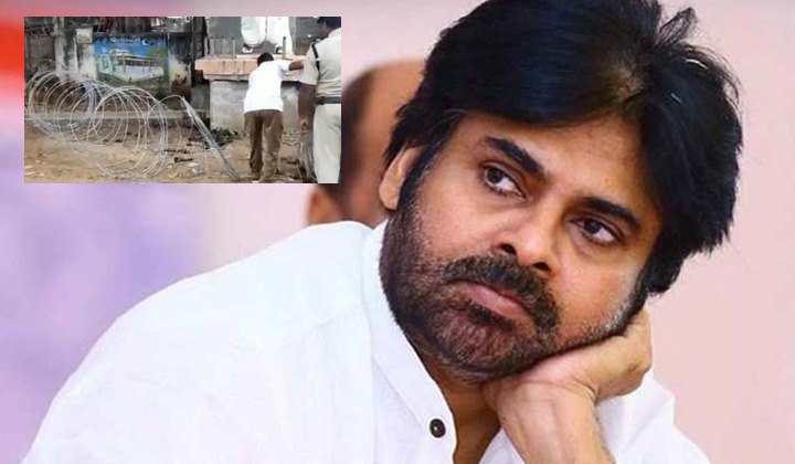 Pawan Kalyan: నేడు ఇప్పటంలో పవన్ పర్యటన.. రోడ్డుకు అడ్డంగా కంచెలు ఏర్పాటు