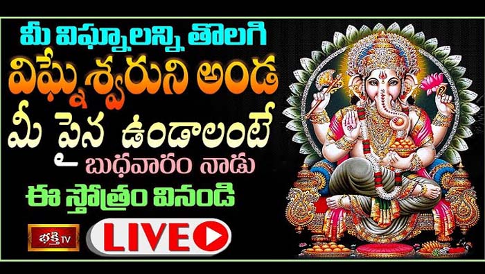 Bhakthi TV Live: మీ విఘ్నాలన్ని తొలగి విఘ్నేశ్వరుని అండ మీ పైన ఉండాలంటే..