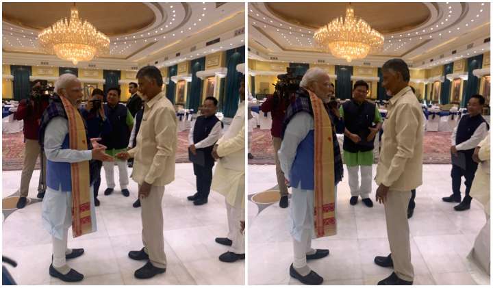 Chandrababu Naidu:జీ20 సన్నాహక భేటీలో చంద్రబాబు.. మోడీతో మాటామంతీ