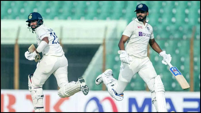 IND vs BAN 1st Test Day 1: ముగిసిన తొలిరోజు ఆట.. అర్థశతకాలతో ఆదుకున్న పుజారా, అయ్యర్