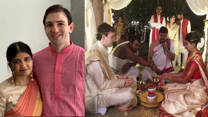 Love Marriage: న్యూయార్క్‌ అబ్బాయి, తెలుగమ్మాయి.. హైదరాబాద్‌లో ఒక్కటయ్యారు..