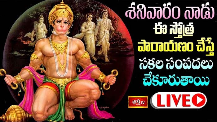 Sri Hanuman Stotra Parayanam Live: నేడు ఈ స్తోత్ర పారాయణం చేస్తే సకల సంపదలు చేకూరుతాయి