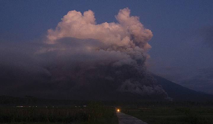 Volcano Erupts