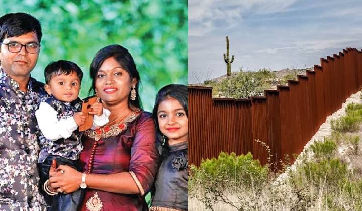 USA: అమెరికా ఆశ ప్రాణాలు తీసింది.. మెక్సికో గోడపై నుంచి జారిపడ్డ కుటుంబం.. ఒకరు మృతి