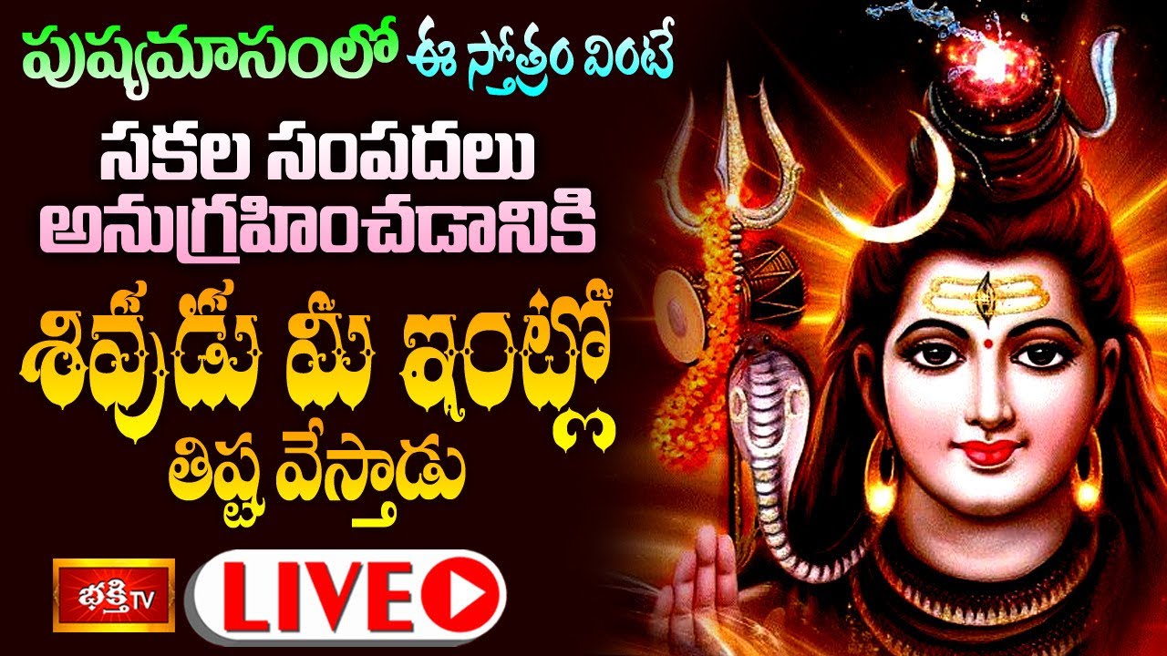 Bhakthi Tv Live: పుష్యమాసంలో ఈ స్తోత్రం వింటే..