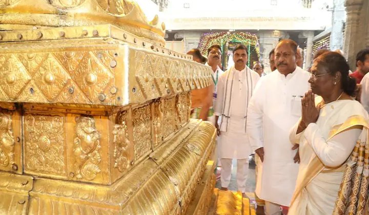 Droupadi Murmu: తిరుమల శ్రీవారిని దర్శించుకున్న రాష్ట్రపతి ద్రౌపది ముర్ము