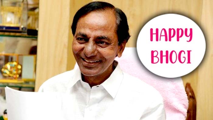 Cm Kcr Happy Bhogi